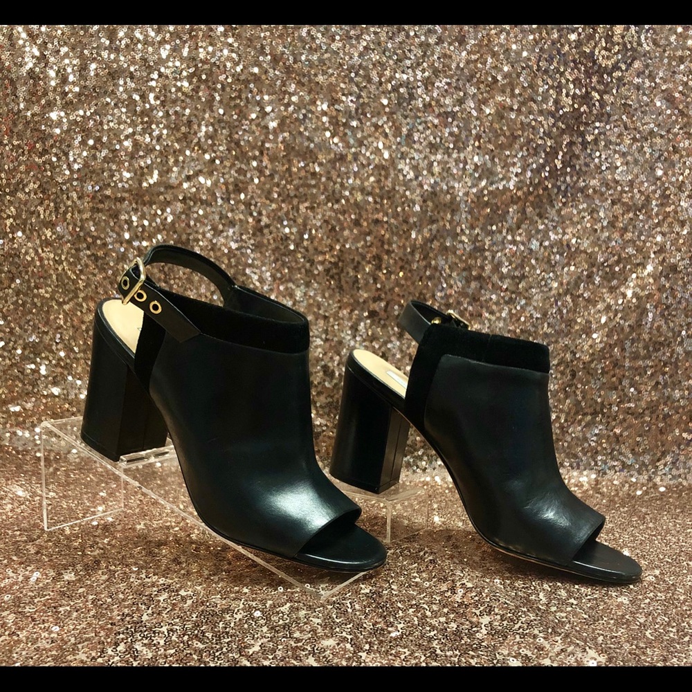 Cole Haan peep toe booties